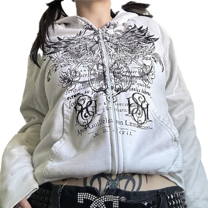 Retro Hooded Sweater Loose Outerwear Women