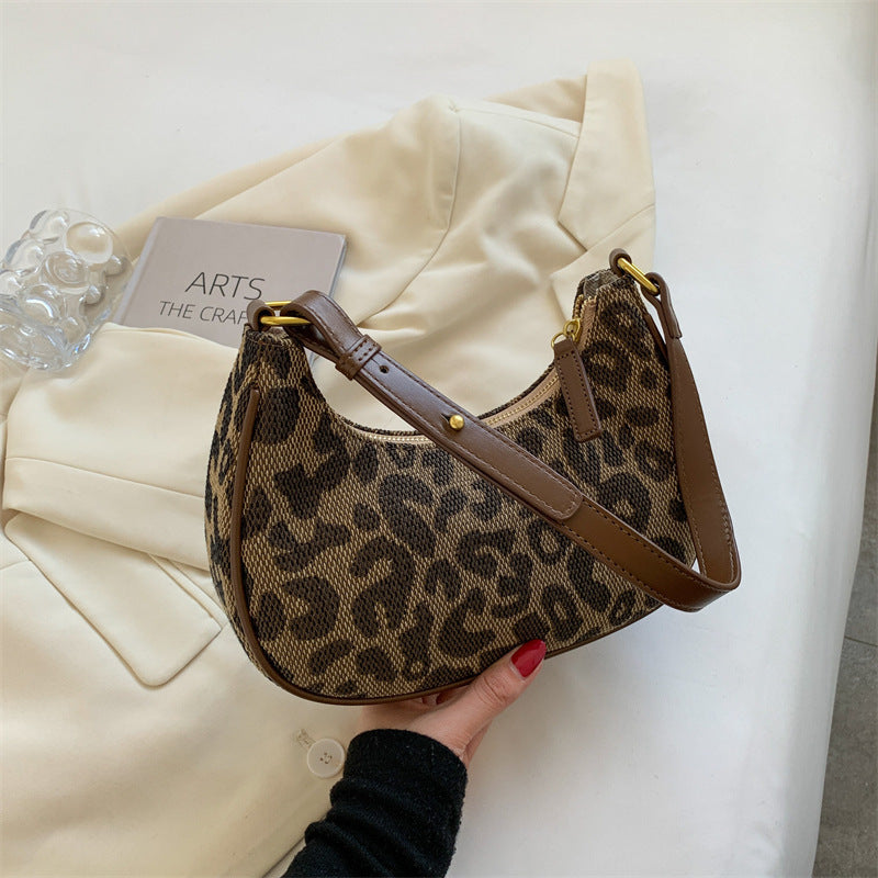 Women Leopard Print Small Purse Fashion Texture