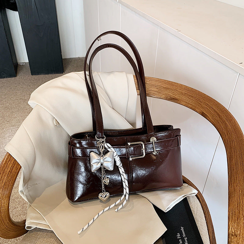 Texture Underarm Shoulder Purse