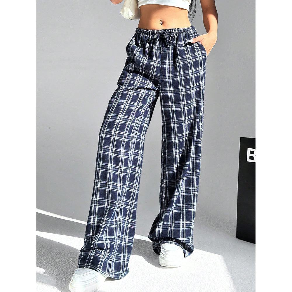 Leopard Print Casual Wide Leg Loose Sweatpants