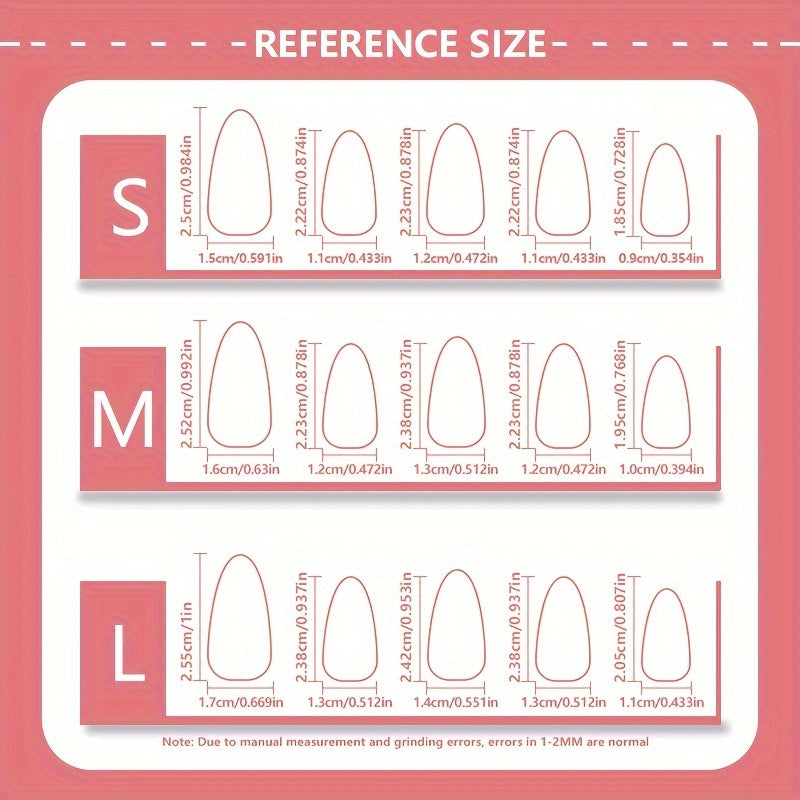 10pcs Handmade Y2K Elegant French Style Press-On Nails Set - Medium Almond Shape with 3D Gel Golden Inscriptions, Blue & Pink Gradient, Glossy Finish & Pearl Accents for a Chic Look