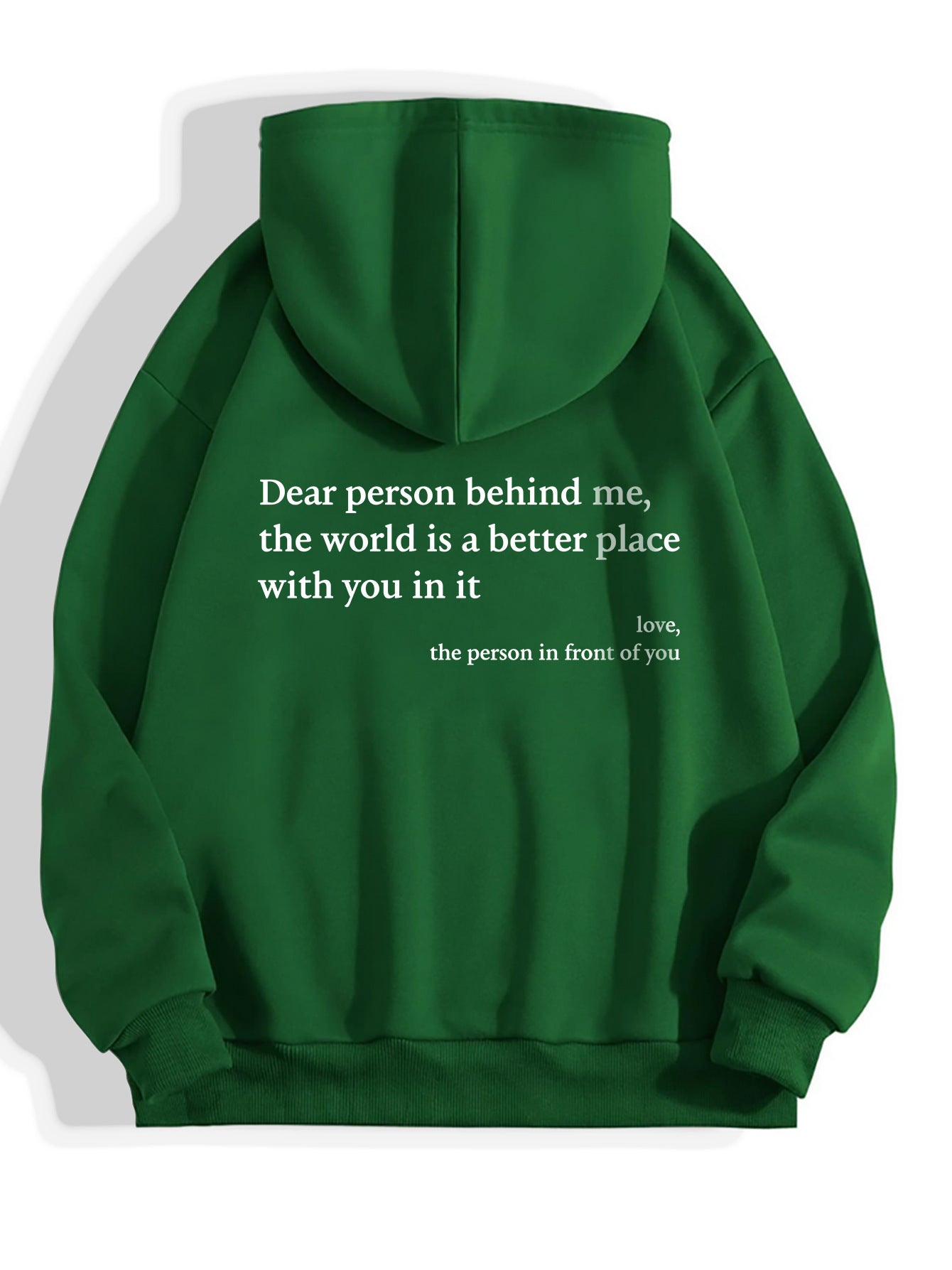 Dear Person Behind Me, Printed Unisex Hoodie