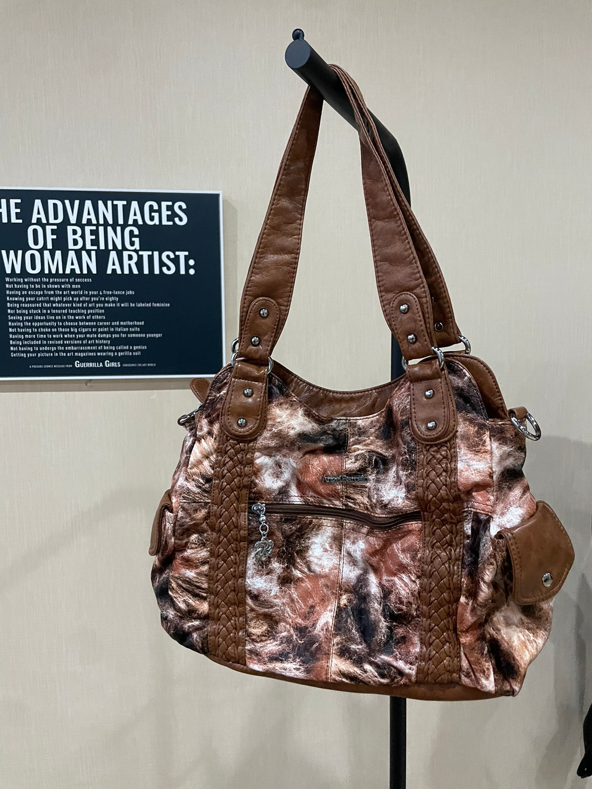 Women's Leopard Print Shoulder Bag