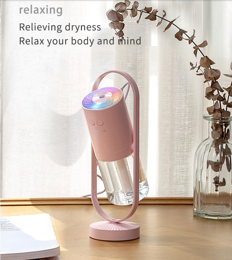 USB Air Purifier For Home With Projection Night Lights Ultrasonic