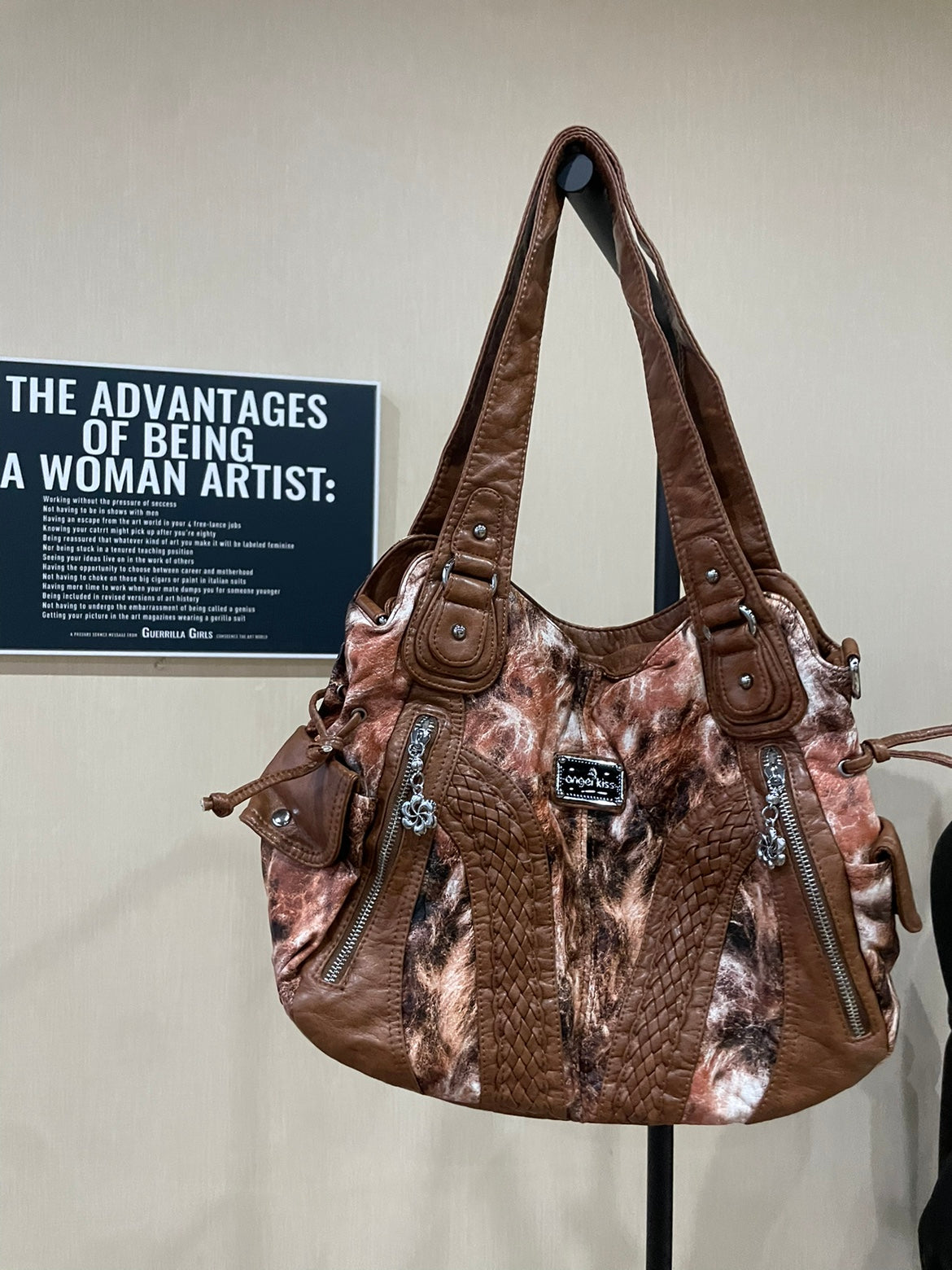 Women's Leopard Print Shoulder Bag