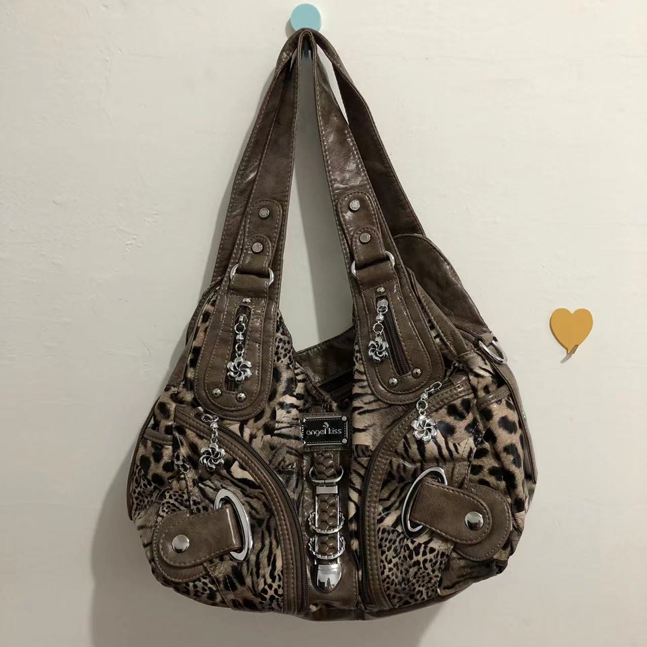 Women's Leopard Print Shoulder Bag