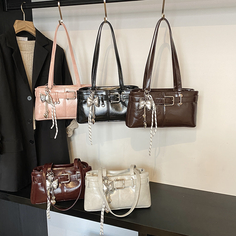 Texture Underarm Shoulder Purse