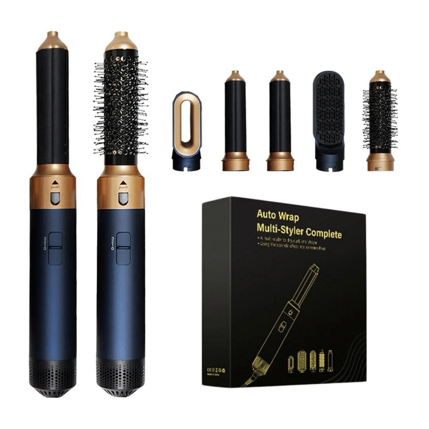 Multi Styler for Straight Wavy Curly and Coily Hair Includes 2 Curlers to Curl in Different Directions 5 in 1 Hair Tools