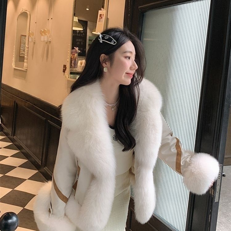 Women's Autumn And Winter Cotton Thick Fashion Fur Coat