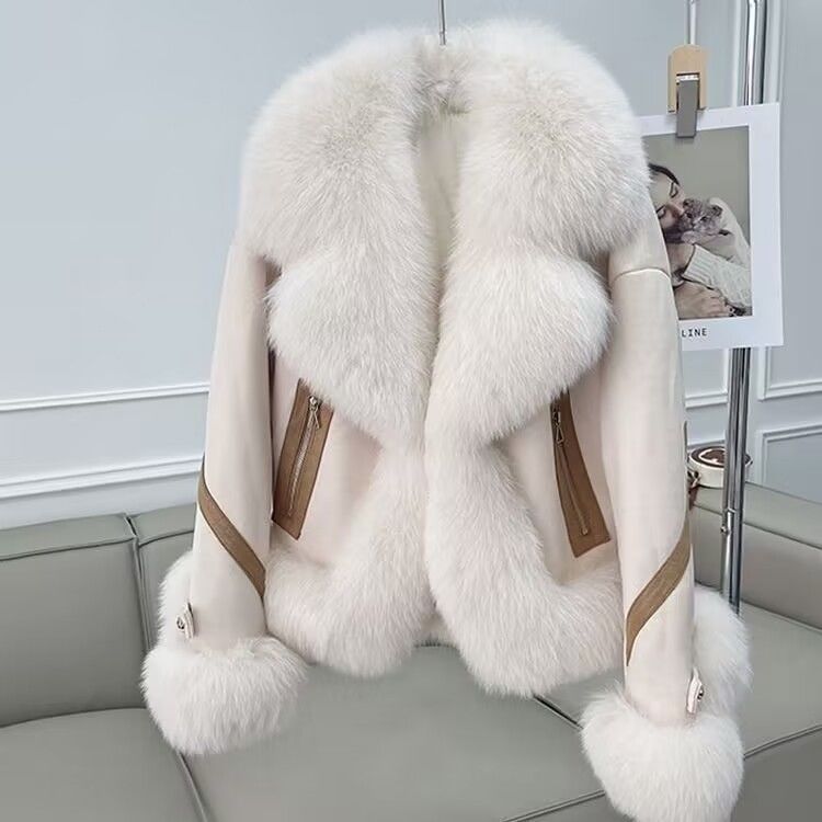 Women's Autumn And Winter Cotton Thick Fashion Fur Coat