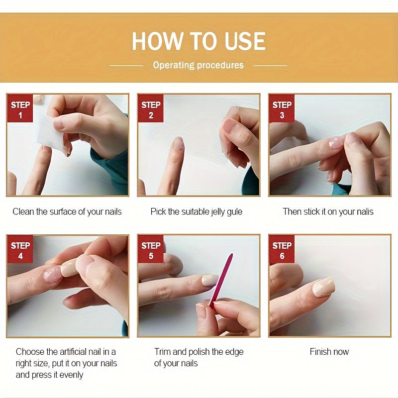 10pcs Handmade Y2K Elegant French Style Press-On Nails Set - Medium Almond Shape with 3D Gel Golden Inscriptions, Blue & Pink Gradient, Glossy Finish & Pearl Accents for a Chic Look